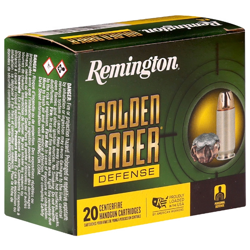 Remington Golden Saber Defense 45 ACP 230 Grain Jacketed Hollow Point - 27612