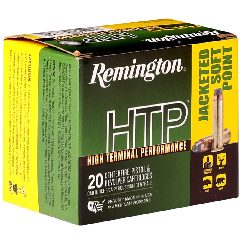 Remington HTP 44 Magnum Ammo 240 Grain Jacketed Soft Point - 23002