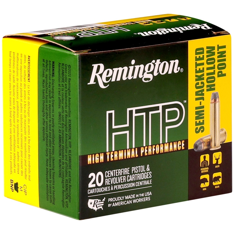 Remington HTP 44 Magnum Ammo 240 Grain Semi-Jacketed Hollow Point - 23010