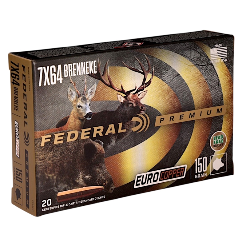 Federal Premium 7x64mm Ammo 150 Grain Polymer Tip (Lead-Free) - P764CXI
