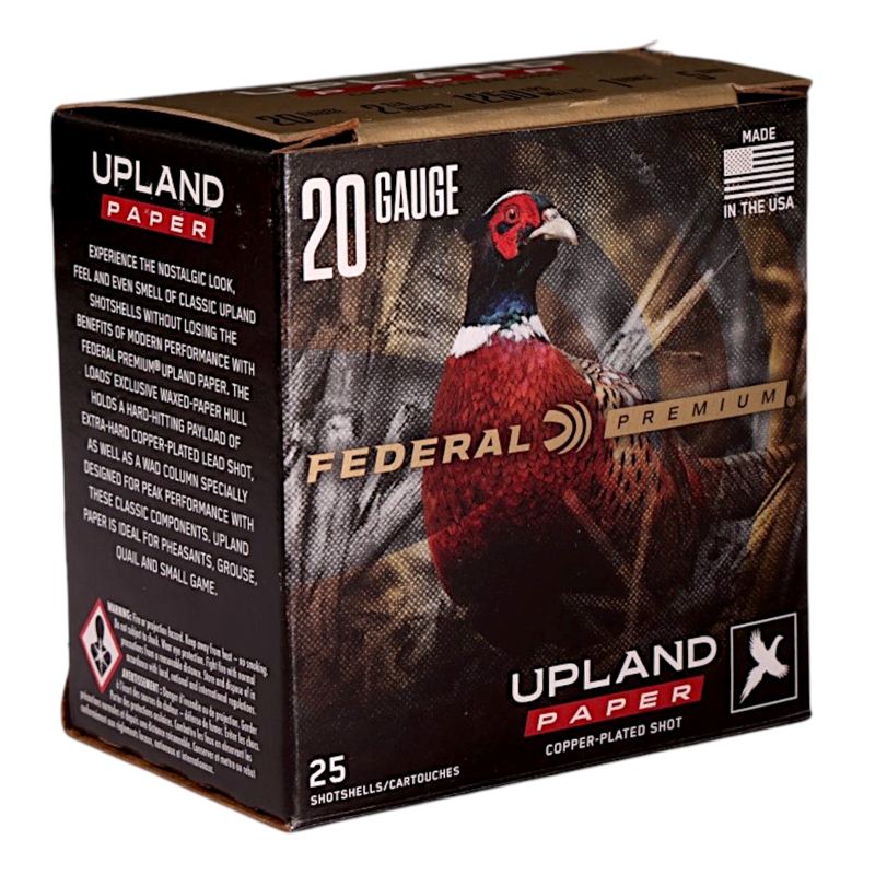 Federal Premium Upland Paper 20 Gauge Ammo 2 3/4