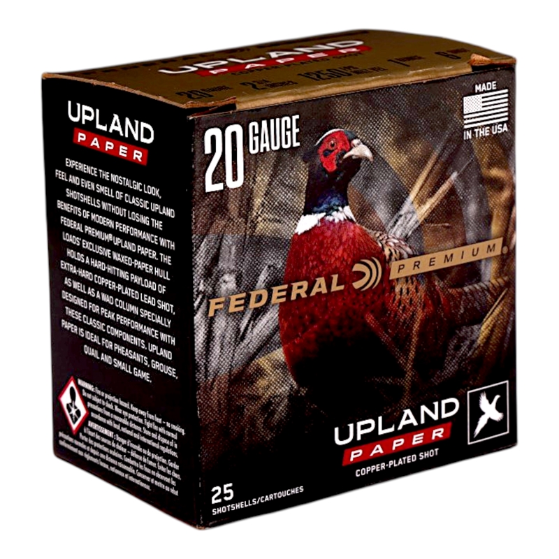 Federal Premium Upland Paper 20 Gauge Ammo 2 3/4