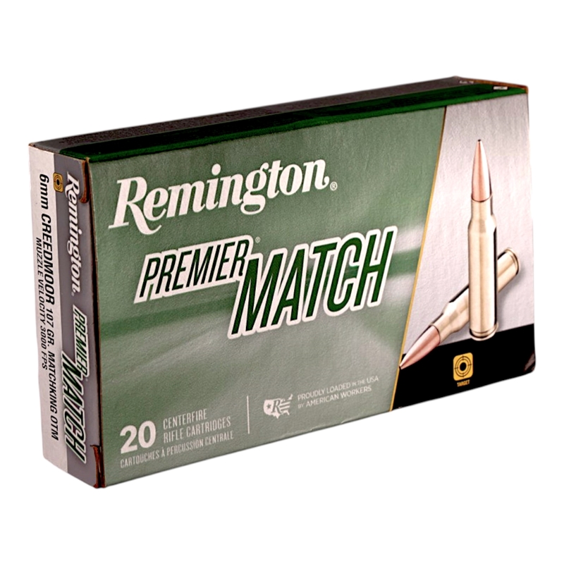 Remington Premier Match 6mm Creedmooor Ammo 107 Grain OTM- 20001