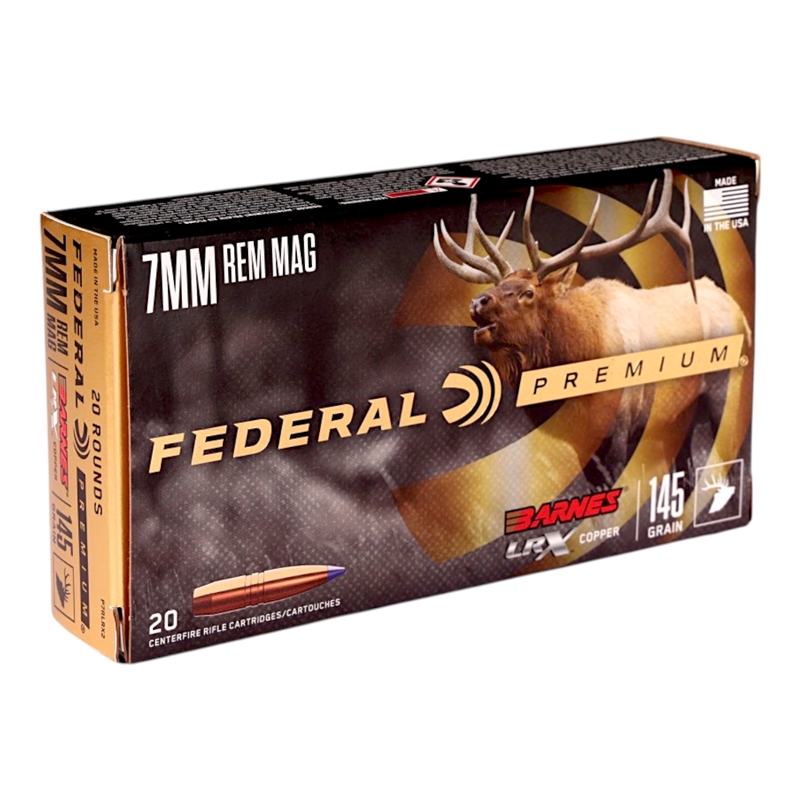 Federal Premium Barnes LRX 7mm Rem Mag Ammo 145 Grain Polymer Tip - P7RLRX2