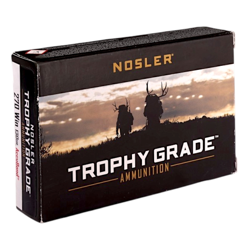 Nosler Trophy Grade 270 Winchester Ammo 130 Grain AccuBond - NOS60025