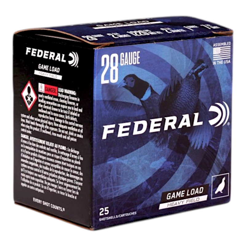 Federal Game Load Upland Hi-Brass 28 Gauge Ammo 2 3/4