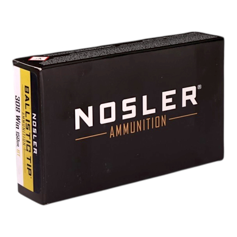 Nosler Ballistic Tip 308 Winchester Ammo 150 Grain Polymer Tip - 61028