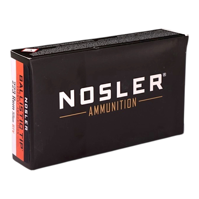 Nosler Ballistic Tip Varmint 223 Ammo 55 Grain Polymer Tip - 61025