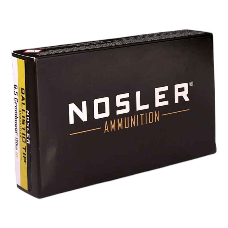 Nosler Ballistic Tip 6.5 Creedmoor Ammo 120 Grain Ballistic Tip - NOS42050