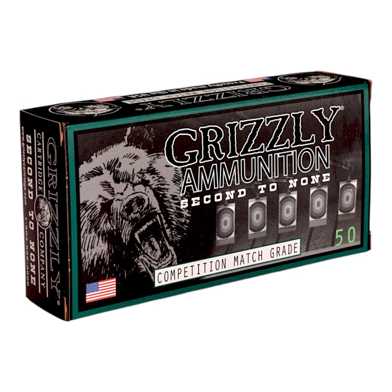 Grizzly Match Grade 9mm Ammo 124 Grain Full Metal Jacket Flat Point - GC9+PCM2