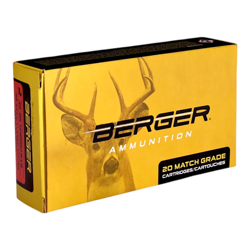 Berger Classic Hunter 30-06 Springfield Ammo 185 Grain Hollow Point - 65-66020