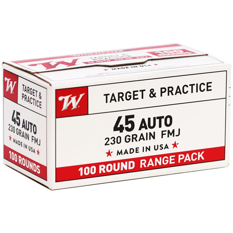 Winchester USA 45 ACP AUTO 230 Grain Full Metal Jacket Value Pack