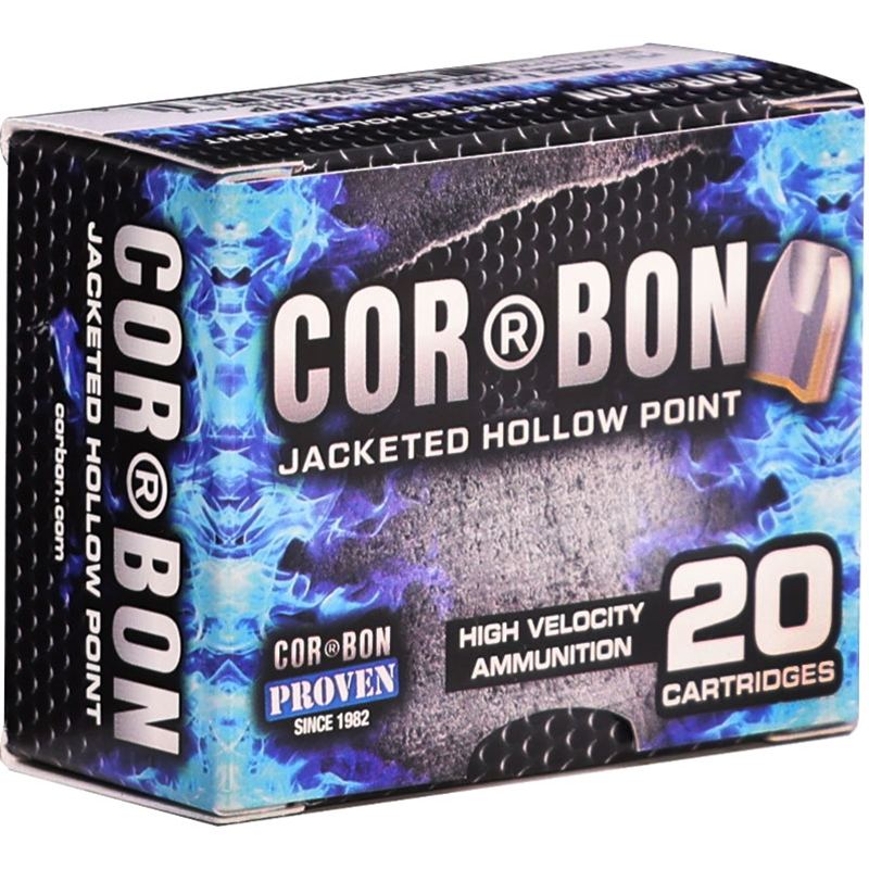 CorBon 9mm Luger +P Ammo 115 Grain Jacketed Hollow Point - SD09115/20
