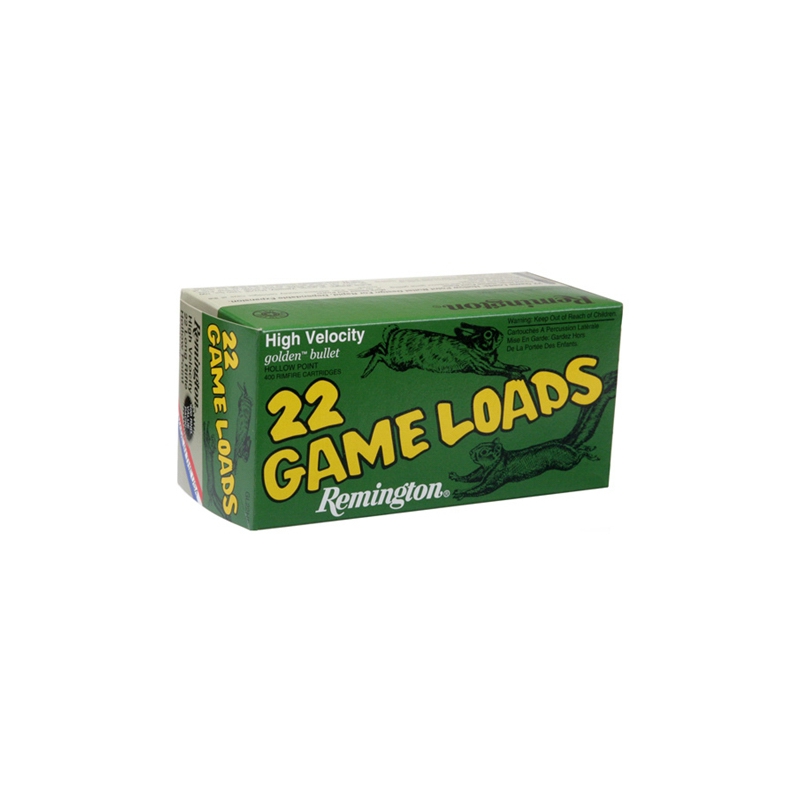 Remington Game Load 22 Long Rifle Ammo 36 Grain High Velocity Hollow Point