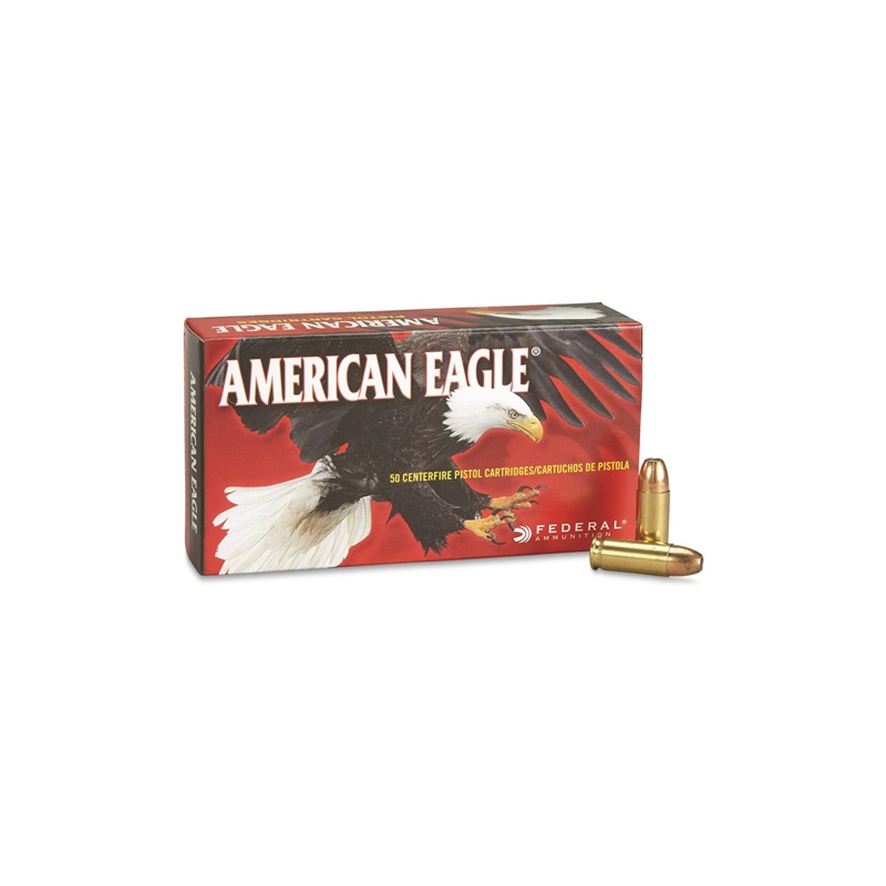 Federal American Eagle 38 Super Ammo +P 130 Grain Full Metal Jacket