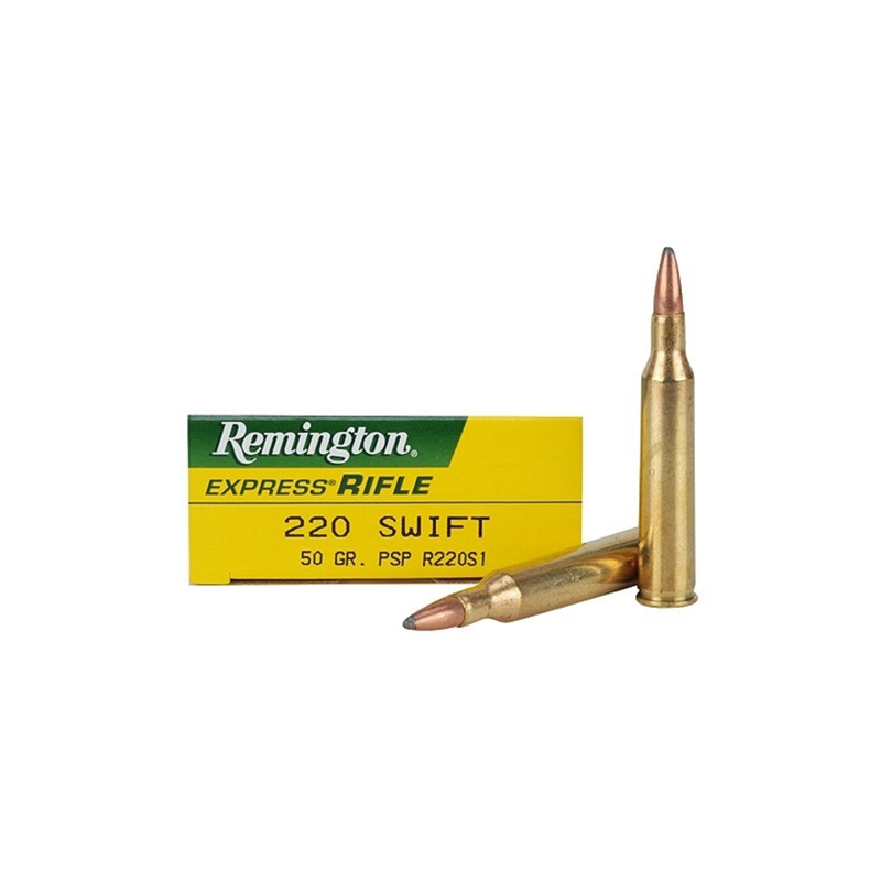 Remington Express 220 Swift Ammo 50 Grain Pointed Soft Point