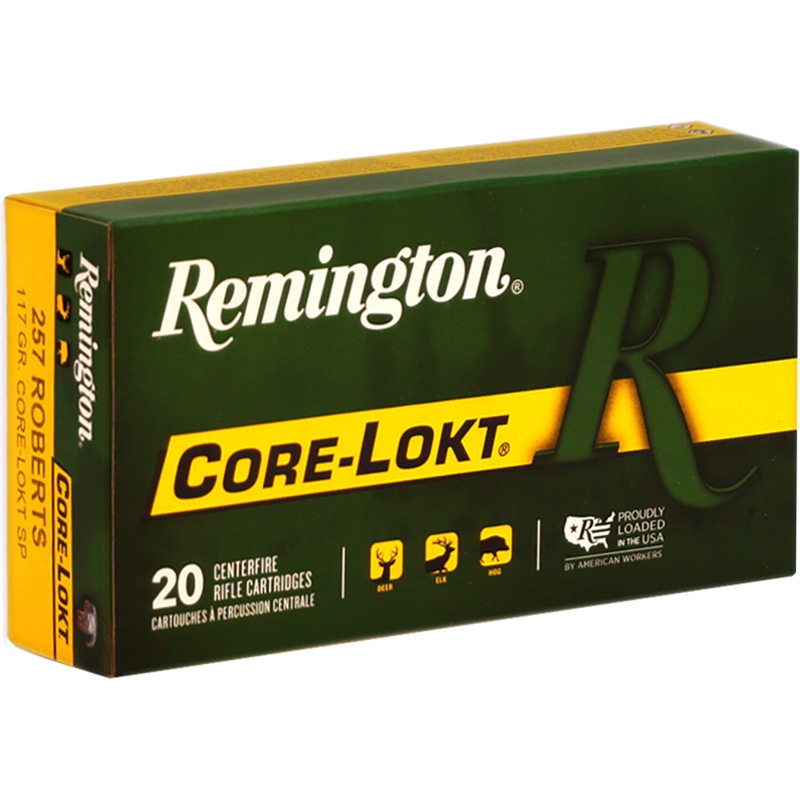 Remington Core-Lokt 257 Roberts Ammo 117 Grain Soft Point - 28335