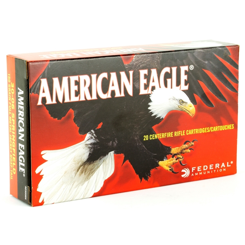 Federal American Eagle 30-06 Springfield Ammo 150 Grain Full Metal Jacket