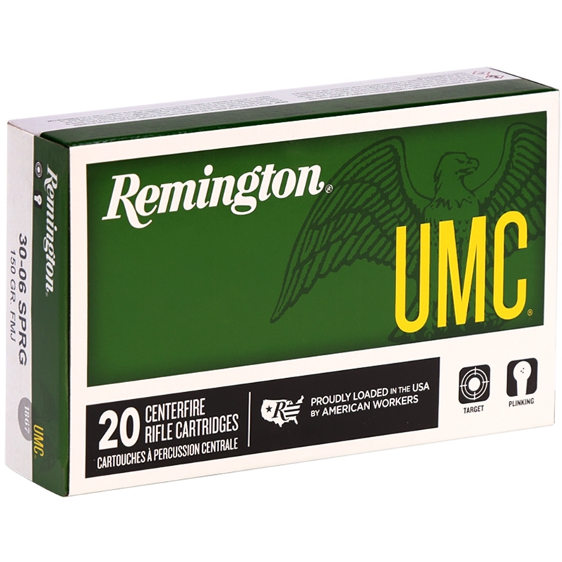 Remington UMC 30-06 Springfield Ammunition 150 Grain Full Metal Jacket - L30062