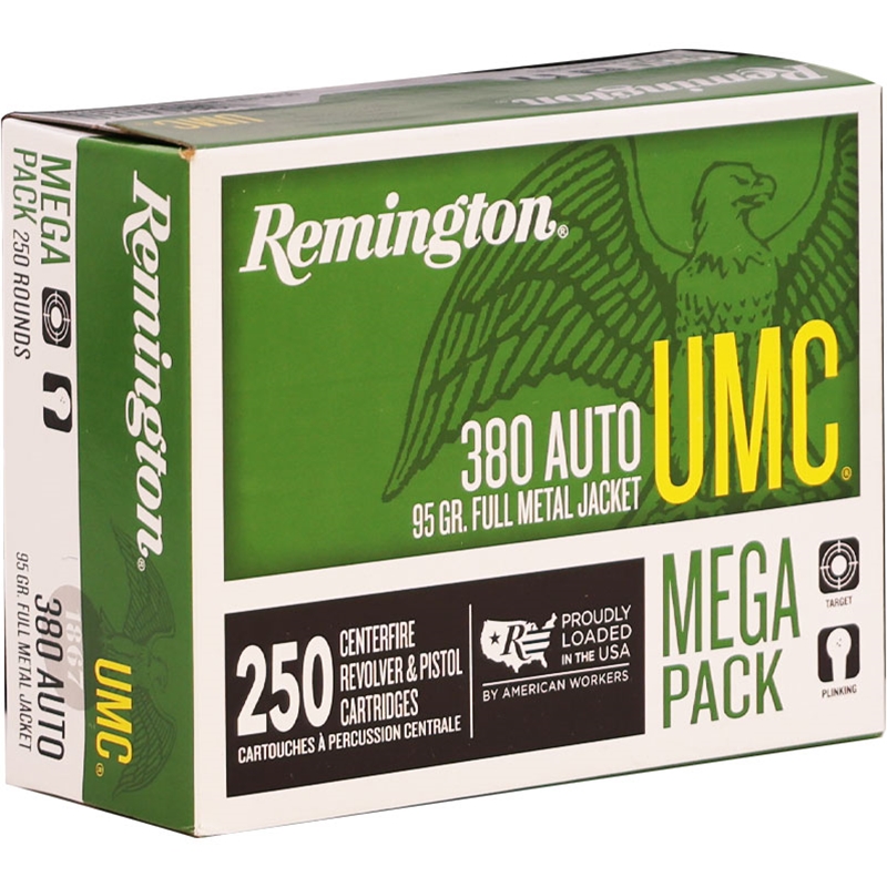 Remington UMC 380 ACP Auto Ammo 95 Grain Full Metal Jacket - L380APA