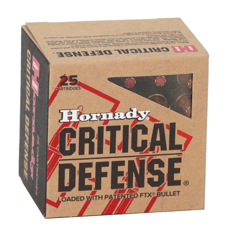 Hornady Critical Defense 357 Magnum Ammo 125 Grain Flex Tip Expanding 