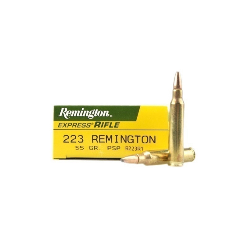 Remington Express 223 Remington Ammo 55 Grain Pointed Soft Point
