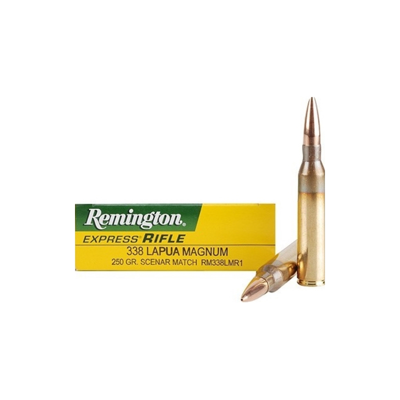 Remington Express 338 Lapua Magnum Ammo 250 Grain Lapua Scenar