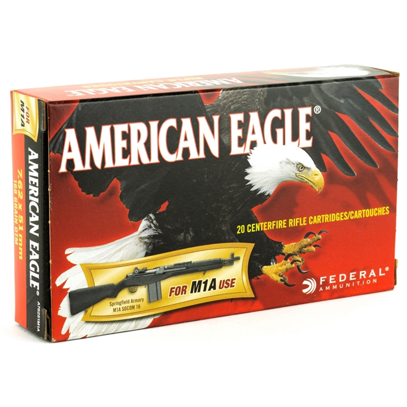 Federal American Eagle 7.62x51mm Ammo 168 Grain Open Tip Match