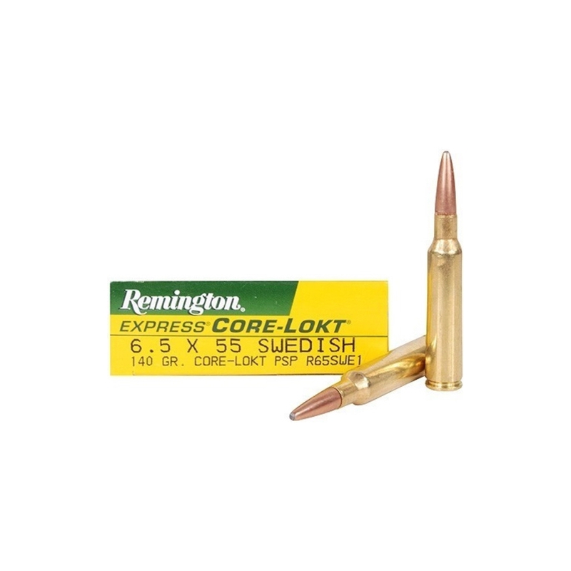 Remington Express 6.5x55mm Swedish Mauser Ammo 140 Grain Core-Lokt Pointed Soft Point