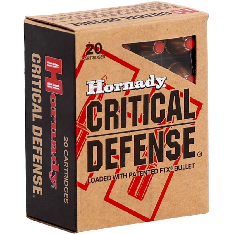 Hornady Critical Defense 45 ACP AUTO Ammo 185 Grain Flex Tip Expanding - 90900