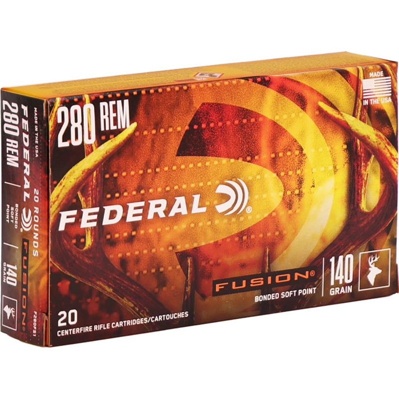 Federal Fusion 280 Remington Ammo 140 Grain Fusion Soft Point - F280FS1