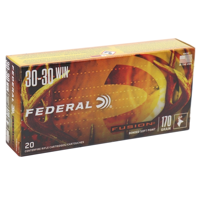Federal Fusion 30-30 Winchester Ammo 170 Grain Flat Nose