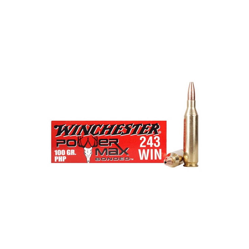 Winchester Super-X Power Max 243 Winchester 100 Grain Bonded Protected Hollow Point