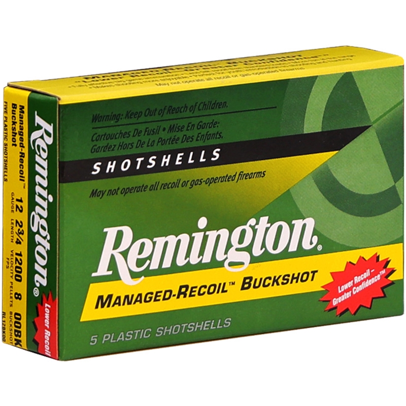 Remington Managed-Recoil 12 Gauge Ammunition 2-3/4