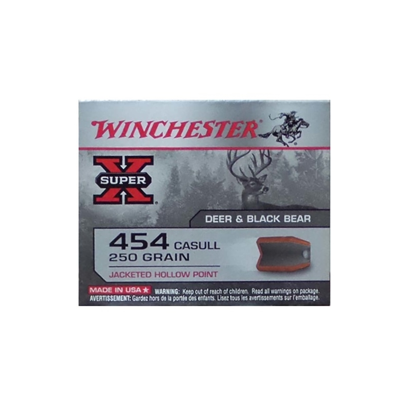 Winchester Super-X 454 Casull 250 Grain Jacketed Hollow Point