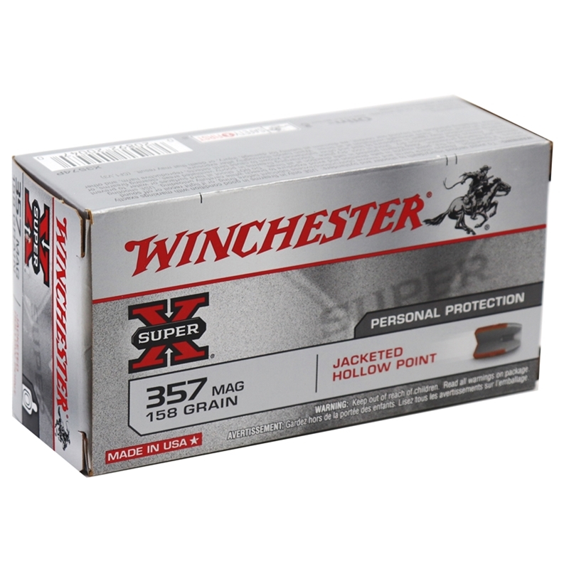 Winchester Super-X 357 Magnum 158 Grain Jacketed Hollow Point
