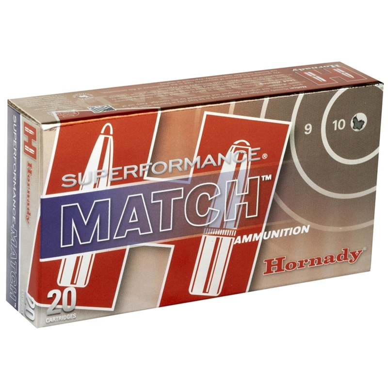 Hornady Superformance Match 223 Remington Ammo 75 Grain Hollow Point Boat Tail