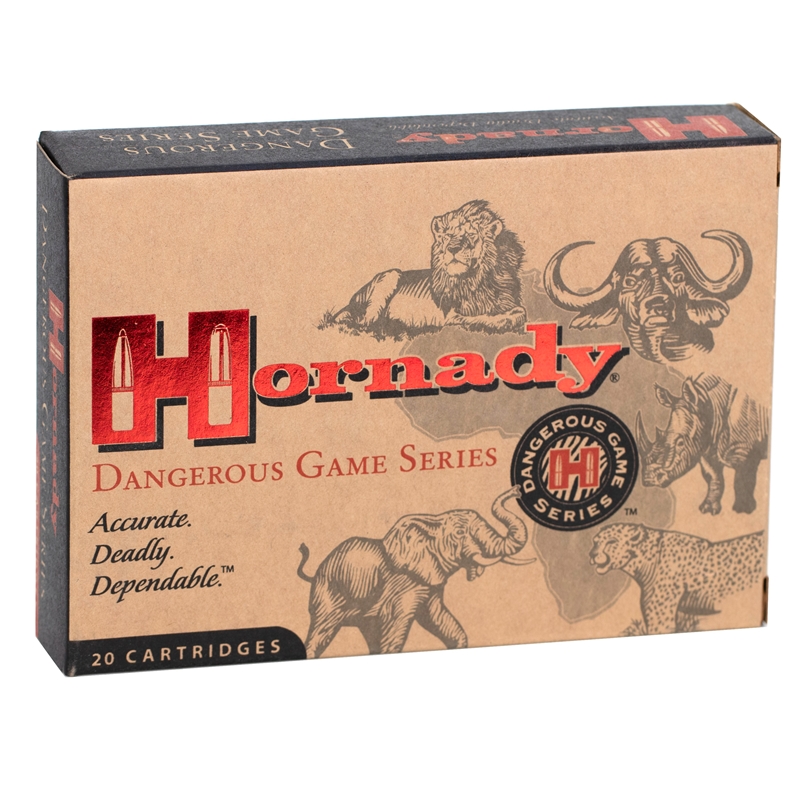 Hornady Dangerous Game 450 Nitro Express Ammo 480 Grain DGS Flat Nose 