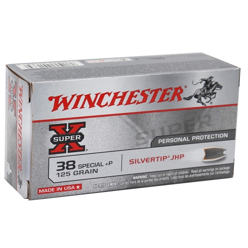 Winchester Super-X 38 Special Ammo125 Grain +P Hollow Point