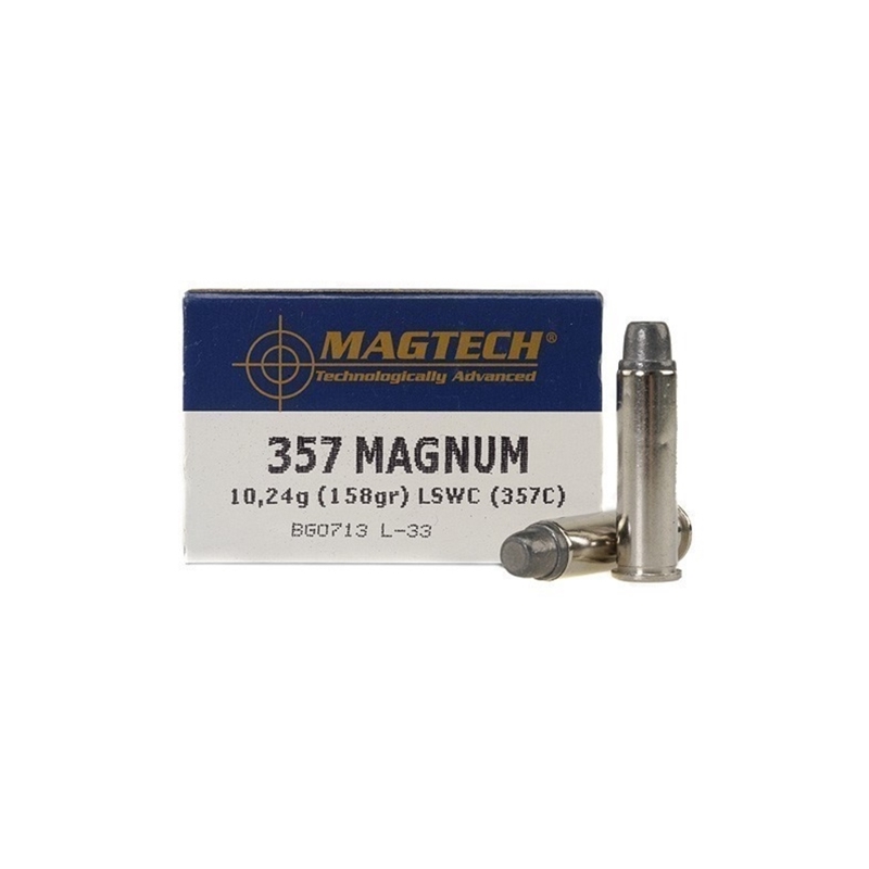 Magtech Sport 357 Magnum Ammo 158 Grain Lead Semi-Wadcutter