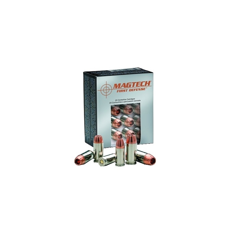 Magtech First Defense 380 ACP AUTO Ammo 77 Grain Solid Copper Hollow Point Lead Free