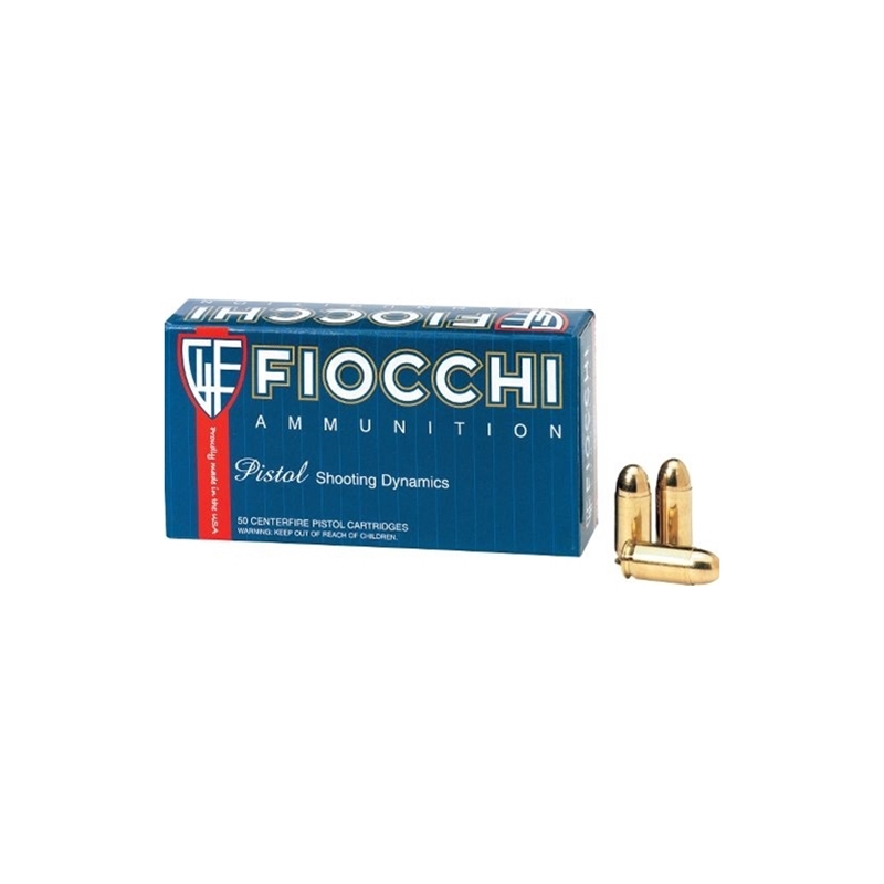 Fiocchi Shooting Dynamics 40 S&W Ammo 165 Grain Full Metal Jacket