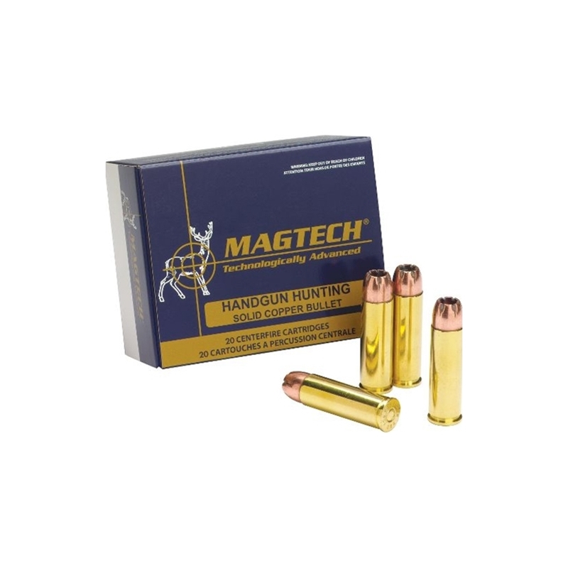 Magtech Hunting 454 Casull 225 Grain Solid Copper Hollow Point Lead Free Ammunition