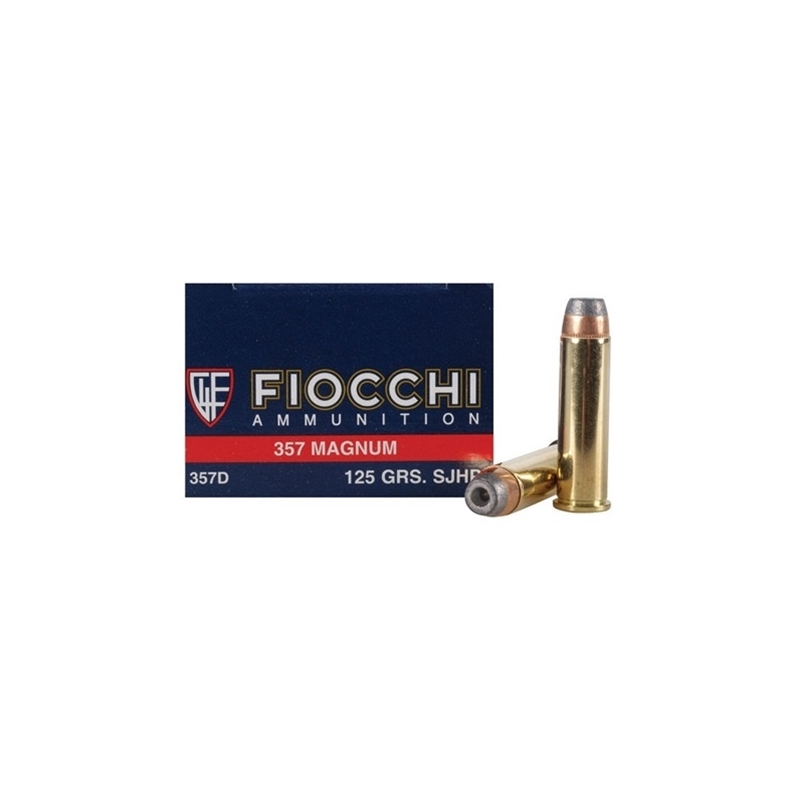 Fiocchi Shooting Dynamics 357 Magnum Ammo 125 Grain Semi Jacketed Hollow Point