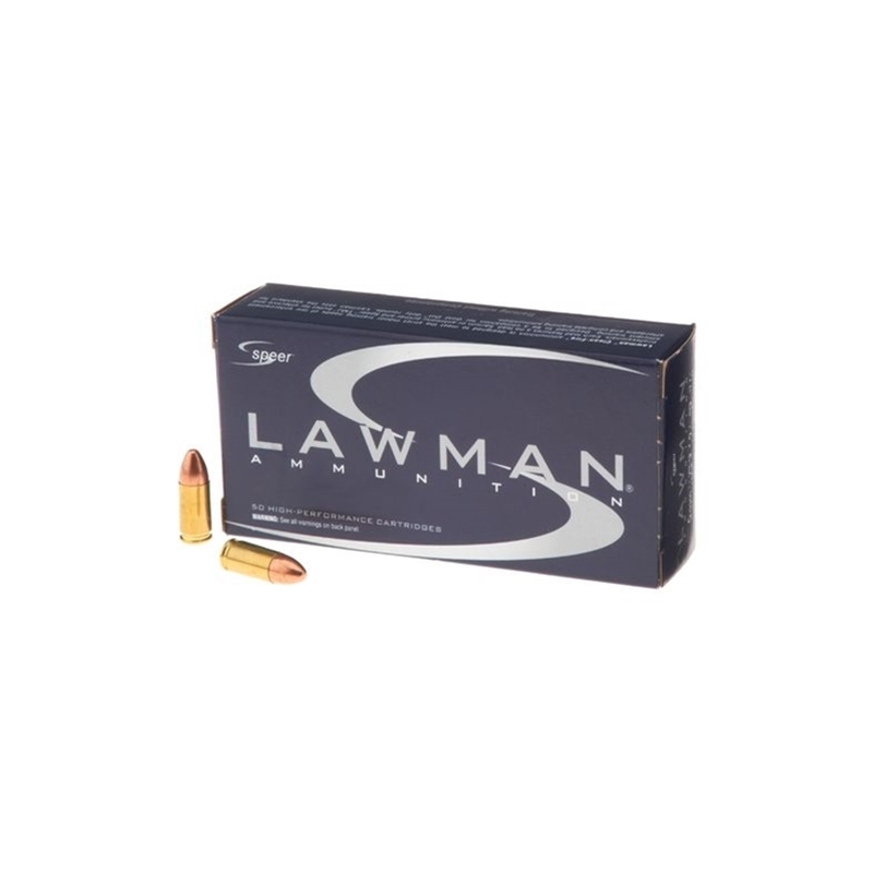 Speer Lawman 9mm Luger Ammo 100 Grain Frangible Lead Free Full Metal Jacket
