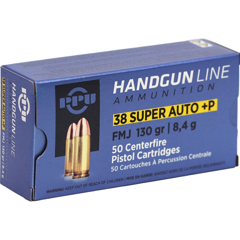 Prvi Partizan 38 Super +P Ammunition 130 Grain Full Metal Jacket - PPH38SU