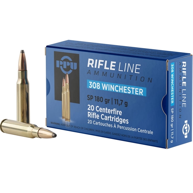 Prvi Partizan 308 Winchester Ammo 180 Grain Pointed Soft Point