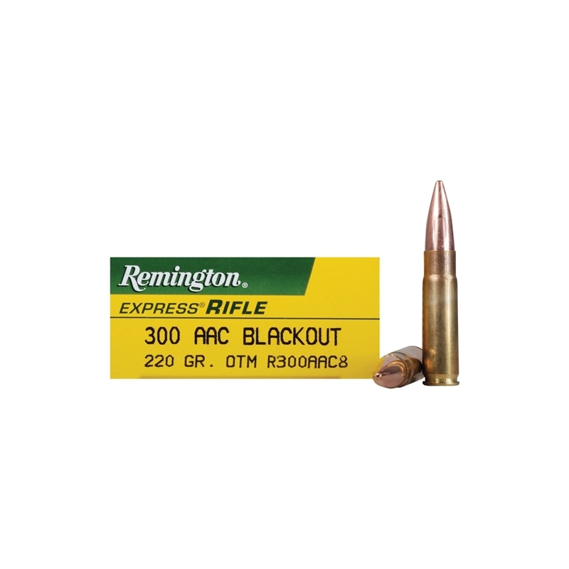 Remington Express 300 AAC Blackout Ammo 220 Grain Subsonic Open Tip Match