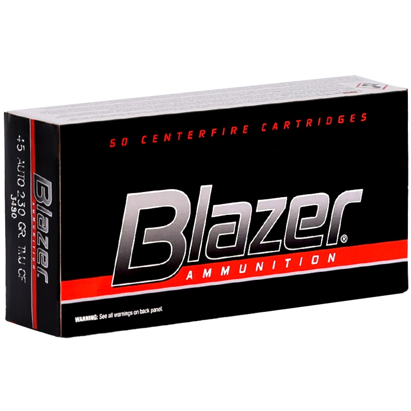 CCI Blazer CleanFire 45 ACP AUTO Ammo 230 Grain Total Metal Jacket - 3480