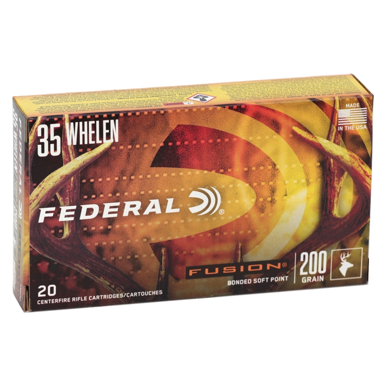 Federal Fusion 35 Whelen Ammo 200 Grain Spitzer Boat Tail